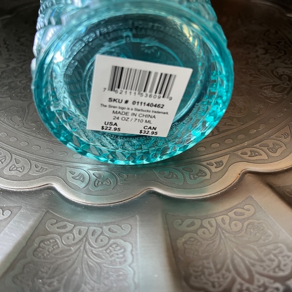 STARBUCKS 2023 24 oz Green Ombre Jeweled Tumbler - Picture 7 of 8